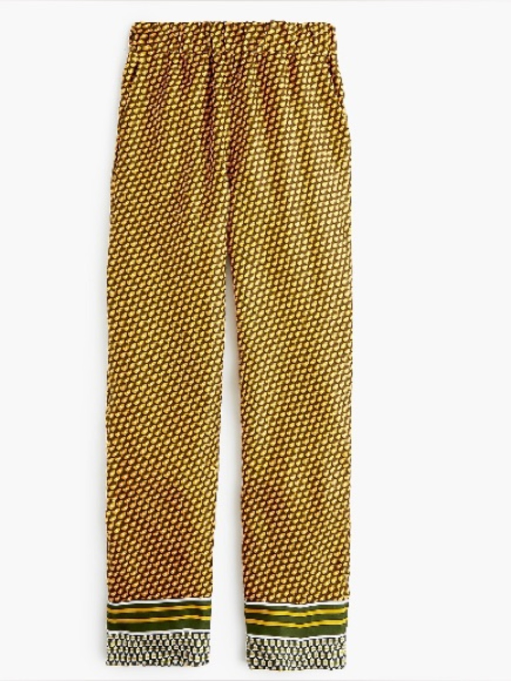 Collection pull-on easy pant in silk foulard